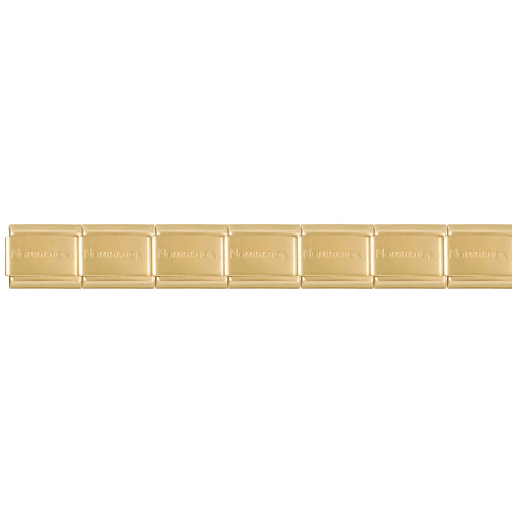 NOMINATION COMPOSABLE CLASSIC BRACELET BASE 030001/SI/065 MATT GOLD PLATED STAINLESS STEEL