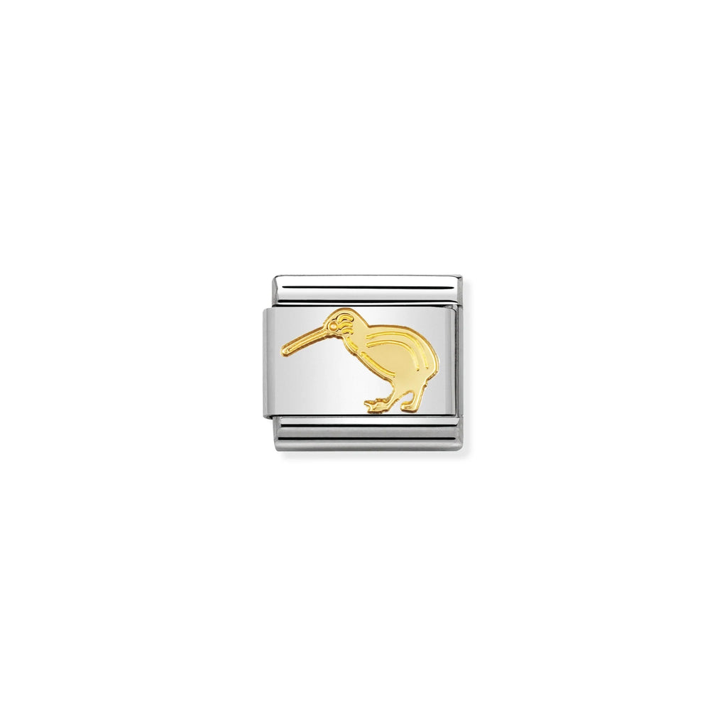 NOMINATION COMPOSABLE CLASSIC LINK 030114/08 KIWI IN 18K GOLD