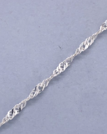 STERLING SILVER 925 SINGAPORE CHAIN - 2MM 45CM