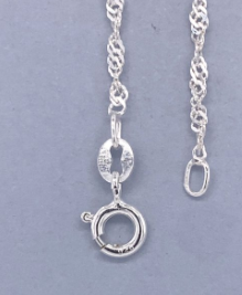 STERLING SILVER 925 SINGAPORE CHAIN - 2MM 45CM