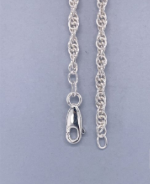 STERLING SILVER 925 LOOSE ROPE CHAIN - 3.2MM 70CM