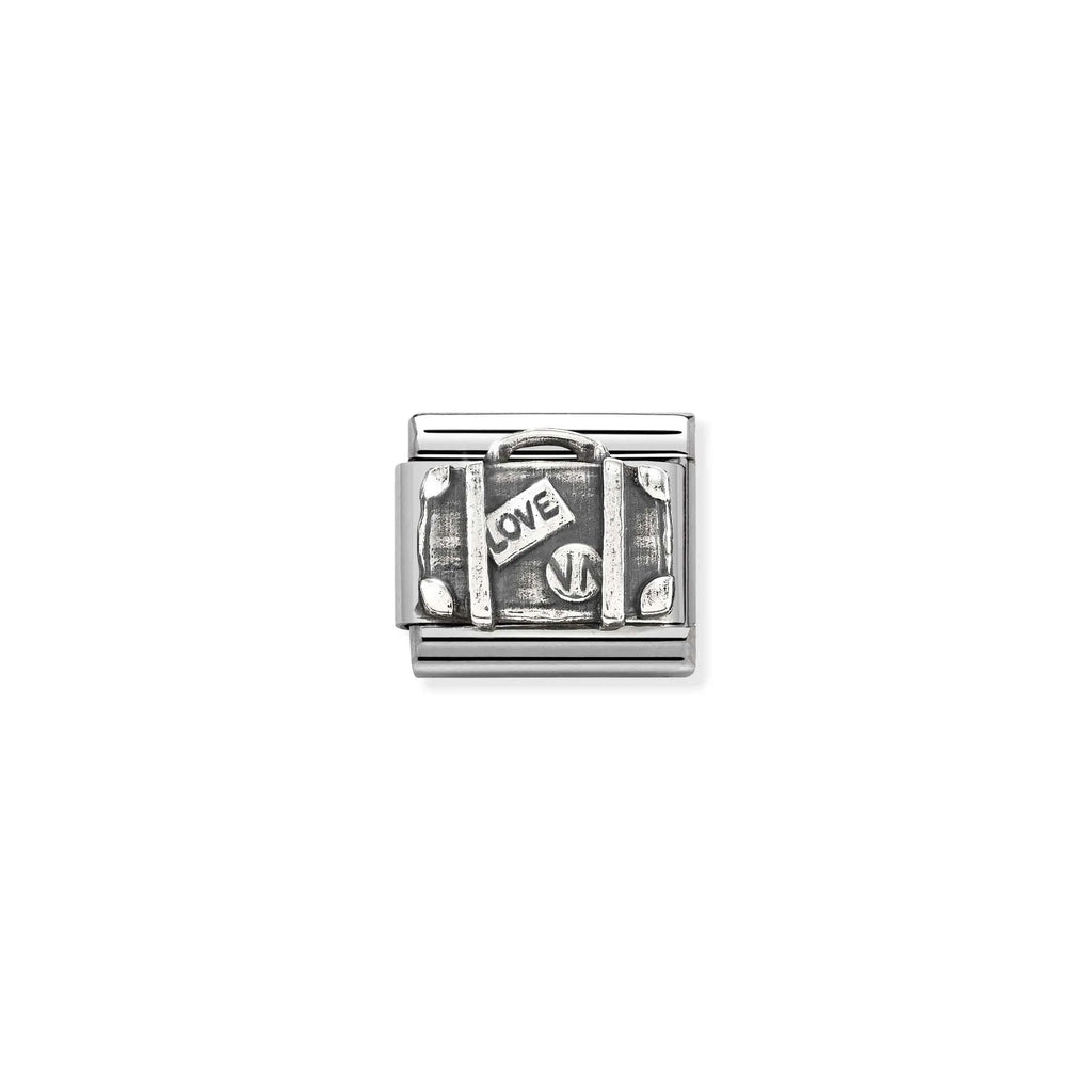 NOMINATION COMPOSABLE CLASSIC LINK 330101/62 SUITCASE IN 925 SILVER
