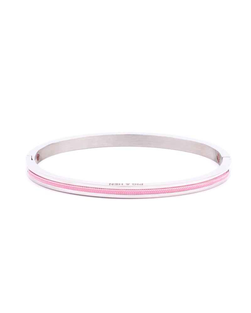 PIG & HEN LADIES MAYA LOU CAMEO PINK/SILVER BRACELET