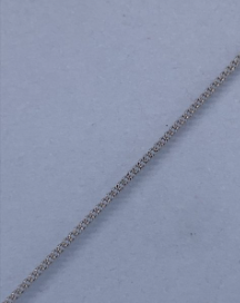 9CT WG 50CM CURB CHAIN 1.8MM 5.3MM