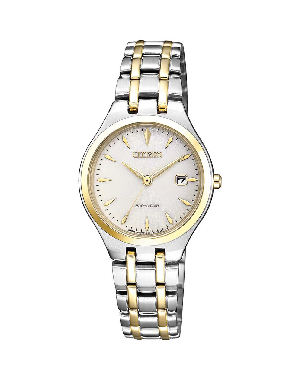 CITIZEN LADIES 2 TONE ECO-DRIVE WATCH EW2484-82B