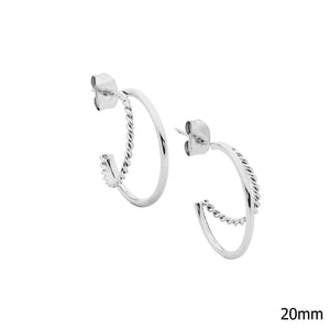Ellani Steel Earrings. Steel