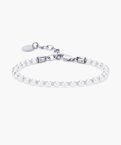 PIG & HEN LADIES BRONTIDE 4MM PEARL/SILVER