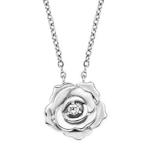 ENGELSRUFER ROSE SILVER CZ NECKLACE
